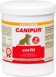 Produktbild von Canipur Corfit Nahrungsergänzung mit Vitaminen für die Herzgesundheit von Hunden 1000g