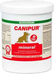 Produktbild von Canipur Mineralfutter zur Immunstärkung und Unterstützung von Gelenken und Knochen für alle Altersstufen 1000g