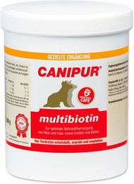 Produktbild von Canipur Multibiotin Haut und Fell Supplement zur Immunstärkung 500g
