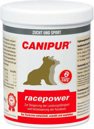 Produktbild von Canipur Racepower Nahrungsergänzung für Muskelaufbau und Herzunterstützung bei der Rekonvaleszenz 1000g