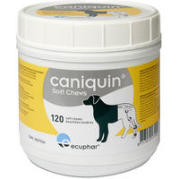 Produktbild von Caniquin Soft Chews Gelenk-Supplement Funktionssnack für Hunde 120 Stück
