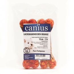 Canius Kauknochen Lachs Orange 12cm 2er Pack für Riesenrassen - 2 x 12 cm – Bild 1 von 2