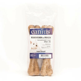 Canius Kauknochen mit Pansenfüllung aus Rind 21cm 2 Stück - 2 x 21 cm – Bild 1 von 2