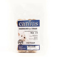 Produktbild von Canius Kauknochen mit Strauß gefüllt Monoprotein 10cm 2er Packung - 2 x 10 cm