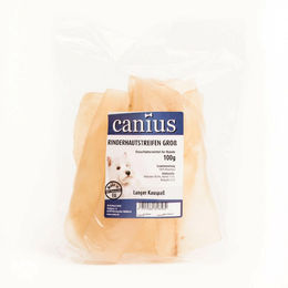 Produktbild von Canius Rinderhautstreifen Naturkaukartikel für Hunde 100g - 8 x 100 g