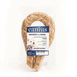 Produktbild von Canius Ringwurst Natur mit Pansen Kausnack für große Hunde 100g