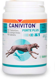 Produktbild von CaniViton FORTE PLUS von CANVIT hypoallergenes Gelenk-Supplement für Hunde in Tablettenform