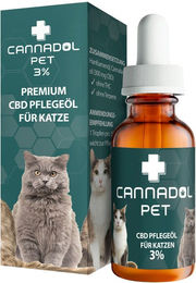Cannadol Pet Premium CBD Öl 3% zur Beruhigung für Katzen für alle Altersstufen 10ml – Bild 1 von 4