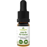 Produktbild von Cannalin Bio CBD Öl für Katzen mit Lachsöl 2,5%