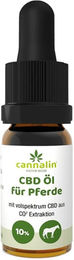 Produktbild von Cannalin CBD Vollspektrum Öl für Pferde 10% Bio Nahrungsergänzung zur Beruhigung und Gelenkunterstützung