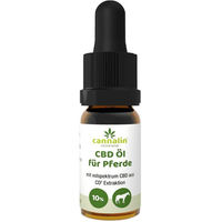Produktbild von Cannalin CBD Vollspektrum Öl für Pferde 10% Bio Nahrungsergänzung zur Beruhigung und Gelenkunterstützung