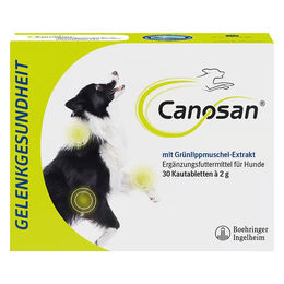 Canosan Gonex Kautabletten zur Unterstützung der Gelenke und des Bindegewebes für Hunde mit Grünlippmuschel-Extrakt 30 Stück – Bild 1 von 1
