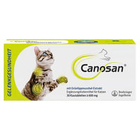 Produktbild von Canosan Gonex Kautabletten zur Unterstützung der Gelenke und des Bindegewebes für Katzen mit Grünlippmuschel-Extrakt 30 Stück