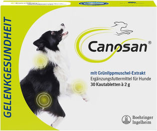 Canosan Kautabletten für Hunde mit Grünlippmuschel-Extrakt Gonex zur Gelenkgesundheit 30 Stück – Bild 1 von 10
