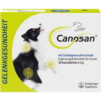 Produktbild von Canosan Kautabletten für Hunde mit Grünlippmuschel-Extrakt Gonex zur Gelenkgesundheit 30 Stück