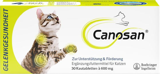 Canosan Kautabletten für Katzen zur Gelenkgesundheit mit Grünlippmuschel Extrakt 30 Stück – Bild 1 von 8
