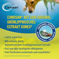 Produktbild von Canosan Pellets zur Unterstützung der Gelenkgesundheit für Hunde mit Grünlippmuschel 650 g - 650 g