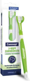 Canosept 3-Kopf-Zahnbürste für Hunde aus Kunststoff in Grün – Bild 1 von 10