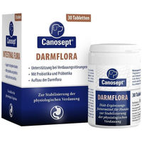 Produktbild von Canosept Darmflora Tabletten für Hunde mit Probiotika und Präbiotika zur Unterstützung der Verdauung 30 Stück