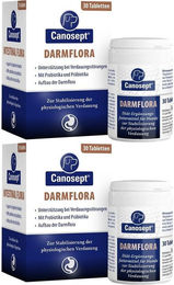 Produktbild von Canosept Darmflora Tabletten mit Probiotika als Verdauungshilfe für Welpen