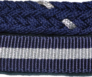 Produktbild von Canter Halfter und Longiergurt Set aus Nylon in Blau für Ponys