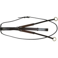 Produktbild von Canter Martingal aus Leder mit elastischen Ringen für Ponys in Braun