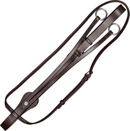 Canter Martingal mit Ringen Tulipe aus Leder für Ponys in Braun – Bild 1 von 1