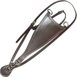 Produktbild von Canter Martingal-Renngabel in Dreiecksform aus Leder in Braun