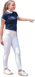 Produktbild von Canter Reitturnierhose Damen Mid Grip Weiß Größe 34