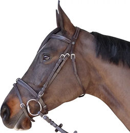 Produktbild von Canter Reitzaum flach unterlegt für Ponys in Braun