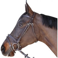 Produktbild von Canter Reitzaum flach unterlegt für Warmblut in Braun