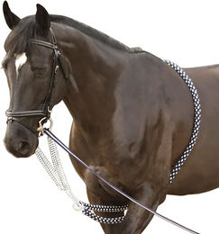 Produktbild von Canter Soft Rope Longierzaum für Pferde aus Baumwolle Blau