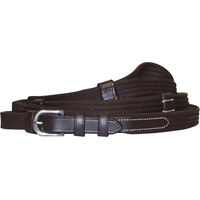 Produktbild von Canter Zügel für Pferde aus Stoff mit Griffen in Braun 19 mm