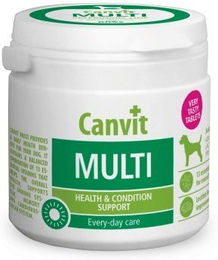 Produktbild von CANVIT Dog Multi Nahrungsergänzung für Hunde zur Immunstärkung 100g - 100 g