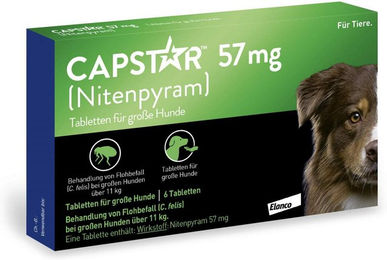 Capstar Tabletten für große Hunde 57 mg 6 Stück – Bild 1 von 1