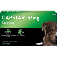 Produktbild von Capstar Tabletten für große Hunde von Elanco 57mg