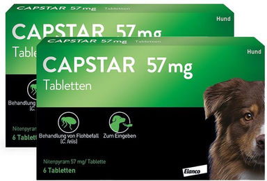 Capstar Tabletten gegen Flöhe für große Hunde von Elanco 6 Stück – Bild 1 von 4
