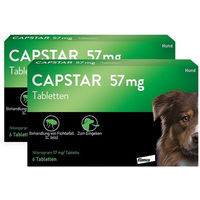 Produktbild von Capstar Tabletten gegen Flöhe für große Hunde von Elanco 6 Stück