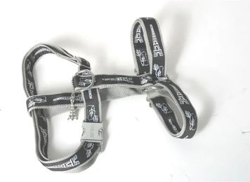 Carlain Paris Hundegeschirr aus Nylon in Grau oder Schwarz Größe S – Bild 1 von 1