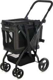 Carlett Transportbox für Hunde mittlerer Rassen Schwarz aus Aluminium und wasserabweisendem Material – Bild 1 von 3