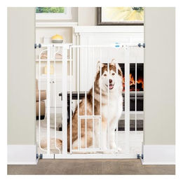 Carlson Pet Products Schutzgitter extra hoch 104 cm mit Druckbefestigung und 15 cm Verlängerungs-Kit – Bild 1 von 8