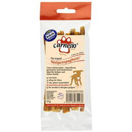 Carnello Welpenspaghetti Kausnack für Hunde mit Schwein hypoallergen 30 g - 4 x 30 g – Bild 1 von 6