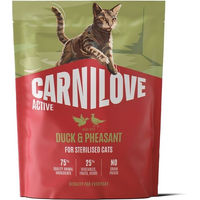 Produktbild von Carnilove Active Cat Sterilised Katzenfutter Ente und Fasan Getreidefrei Adult 400g