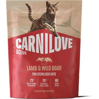 Produktbild von Carnilove Active Cat Sterilised Katzenfutter Lamm und Wildschwein Getreidefrei 400g