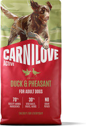 Produktbild von Carnilove Active Hundefutter Adult Ente & Fasan Getreidefrei 12 kg