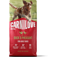 Produktbild von Carnilove Active Hundefutter Adult Ente & Fasan Getreidefrei 12 kg