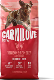 Produktbild von Carnilove Active Hundetrockenfutter Adult mit Hirsch, Rentier und Wildschwein getreidefrei 12 kg