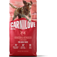 Produktbild von Carnilove Active Hundetrockenfutter Adult mit Hirsch, Rentier und Wildschwein getreidefrei 12 kg