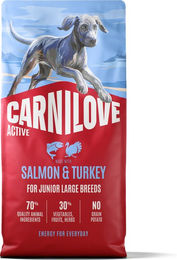 Produktbild von Carnilove Active Junior Large Breed Hundefutter Lachs und Truthahn getreidefrei 12 kg