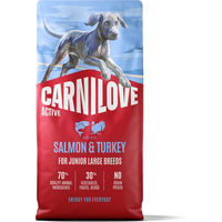 Produktbild von Carnilove Active Junior Large Breed Hundefutter Lachs und Truthahn getreidefrei 12 kg
